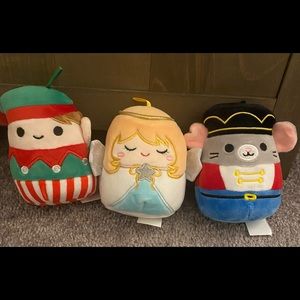 Squishmallow Christmas Ornaments trio bundle